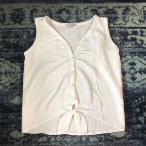 Green envelope white tank